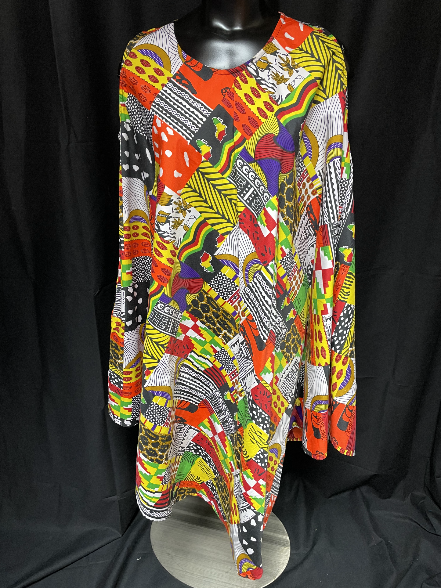 Asymmetrical Sleeveless Dresses - Multicolor