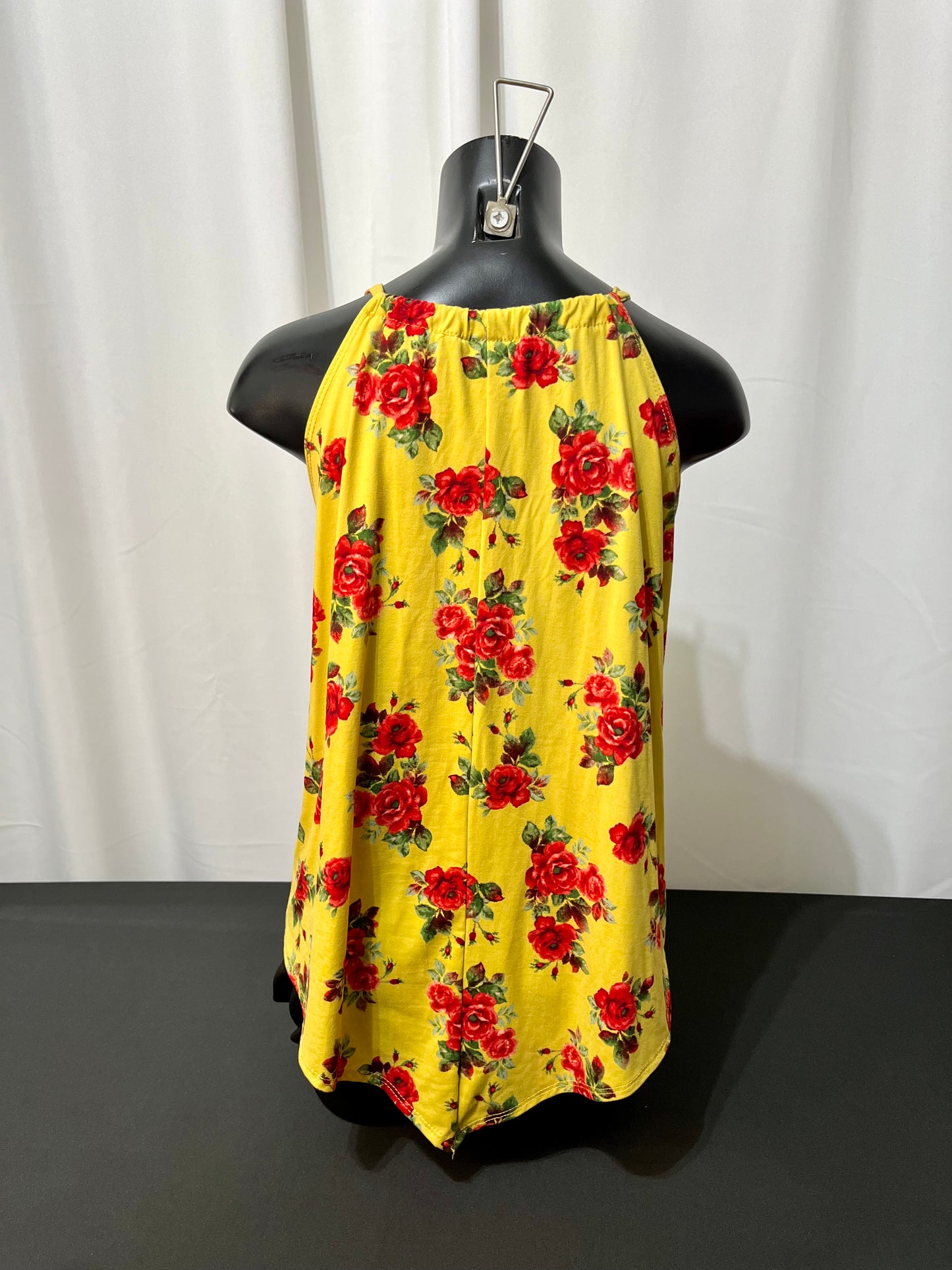 Yellow Floral Tank Top