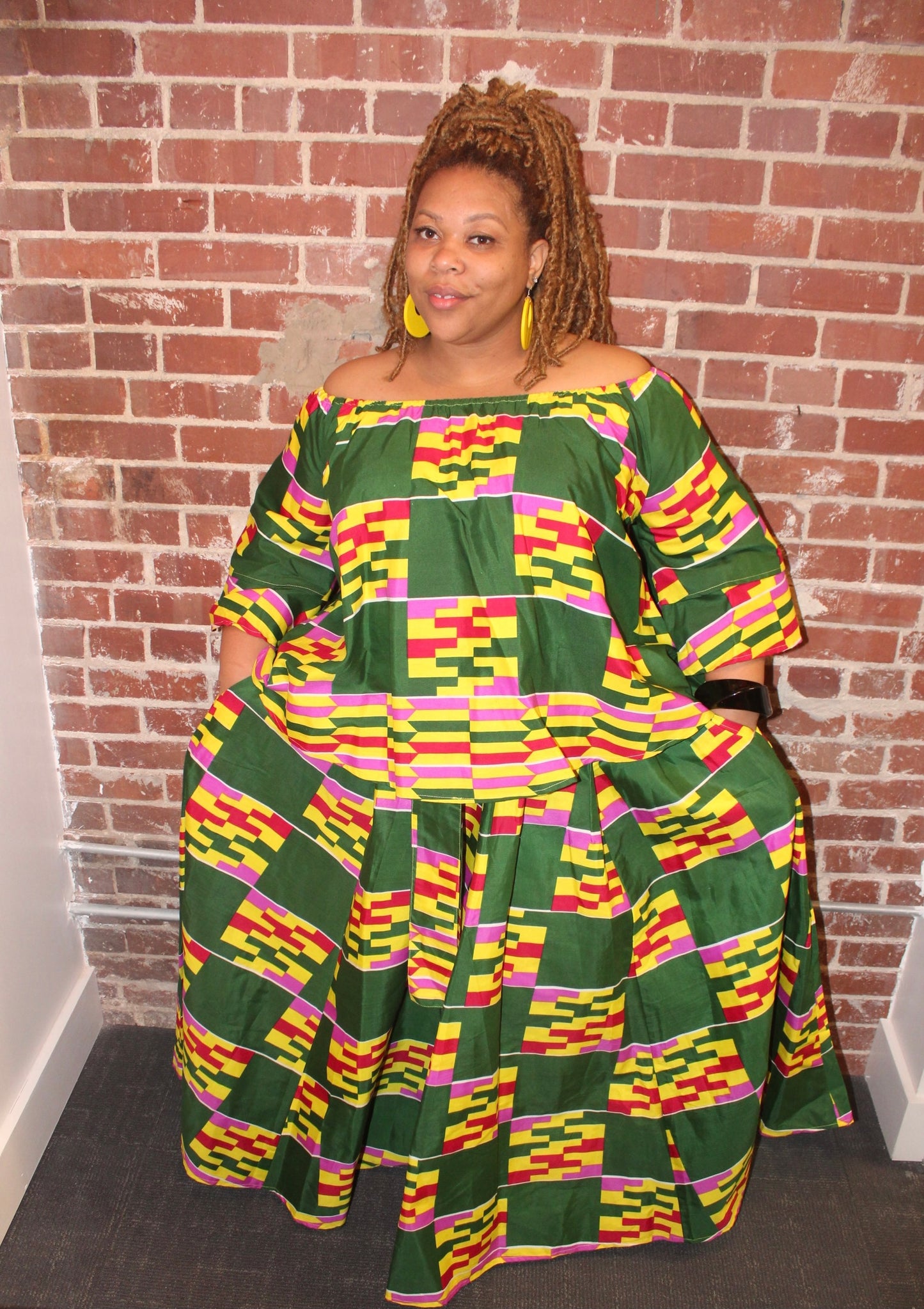 Two Piece Top & Skirt Set