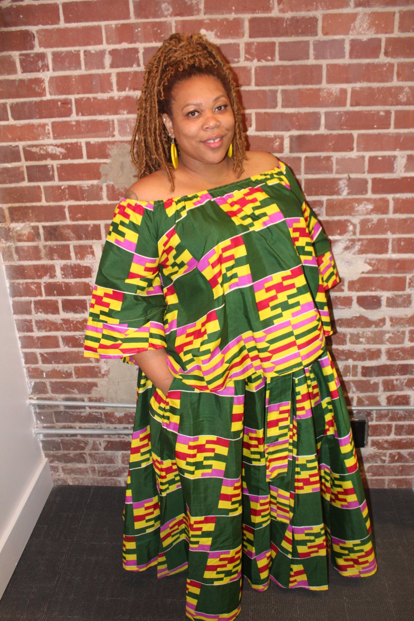 Two Piece Top & Skirt Set