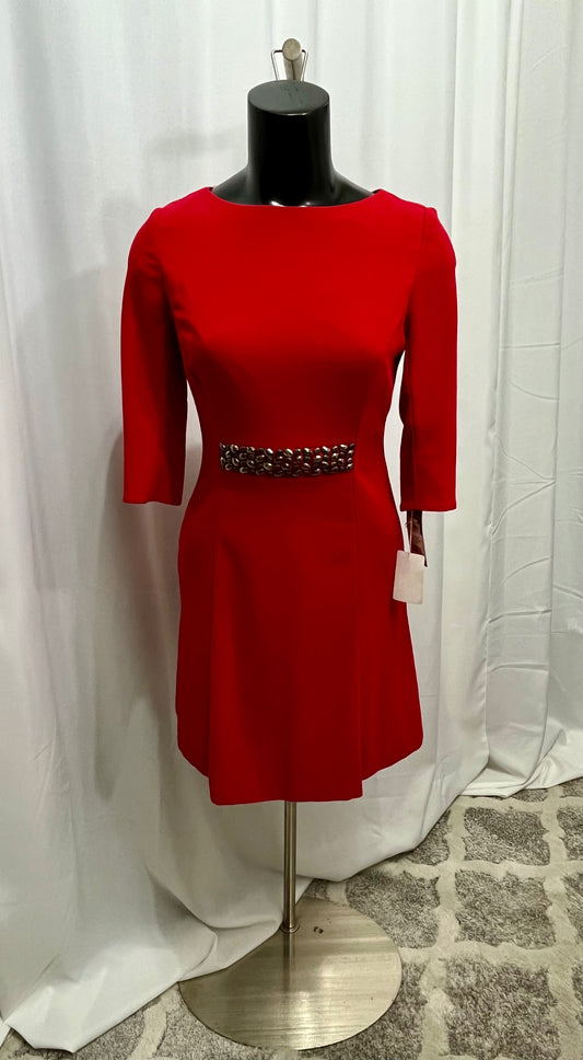 Jewel Middle Red Dress