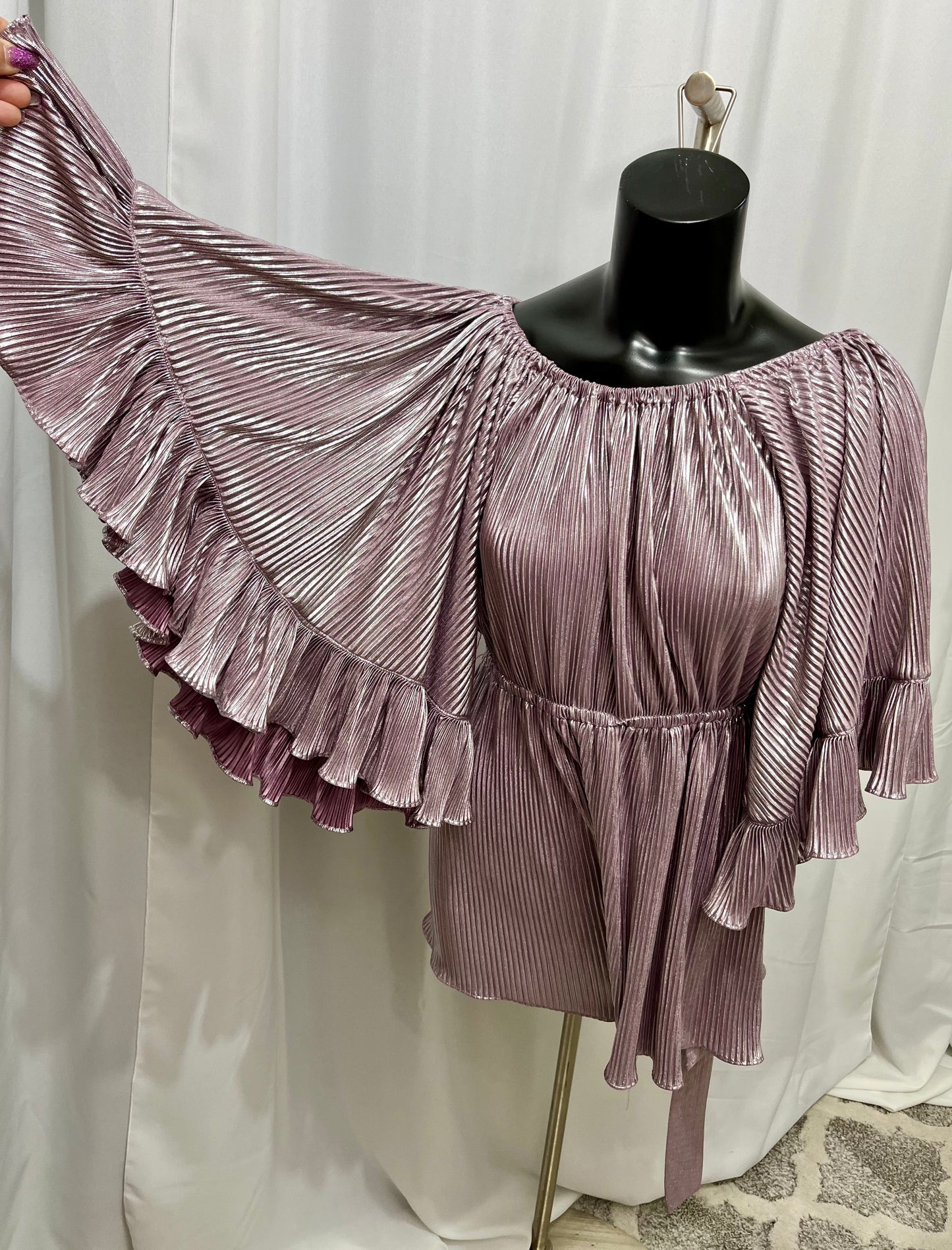 Lavender Flare Top