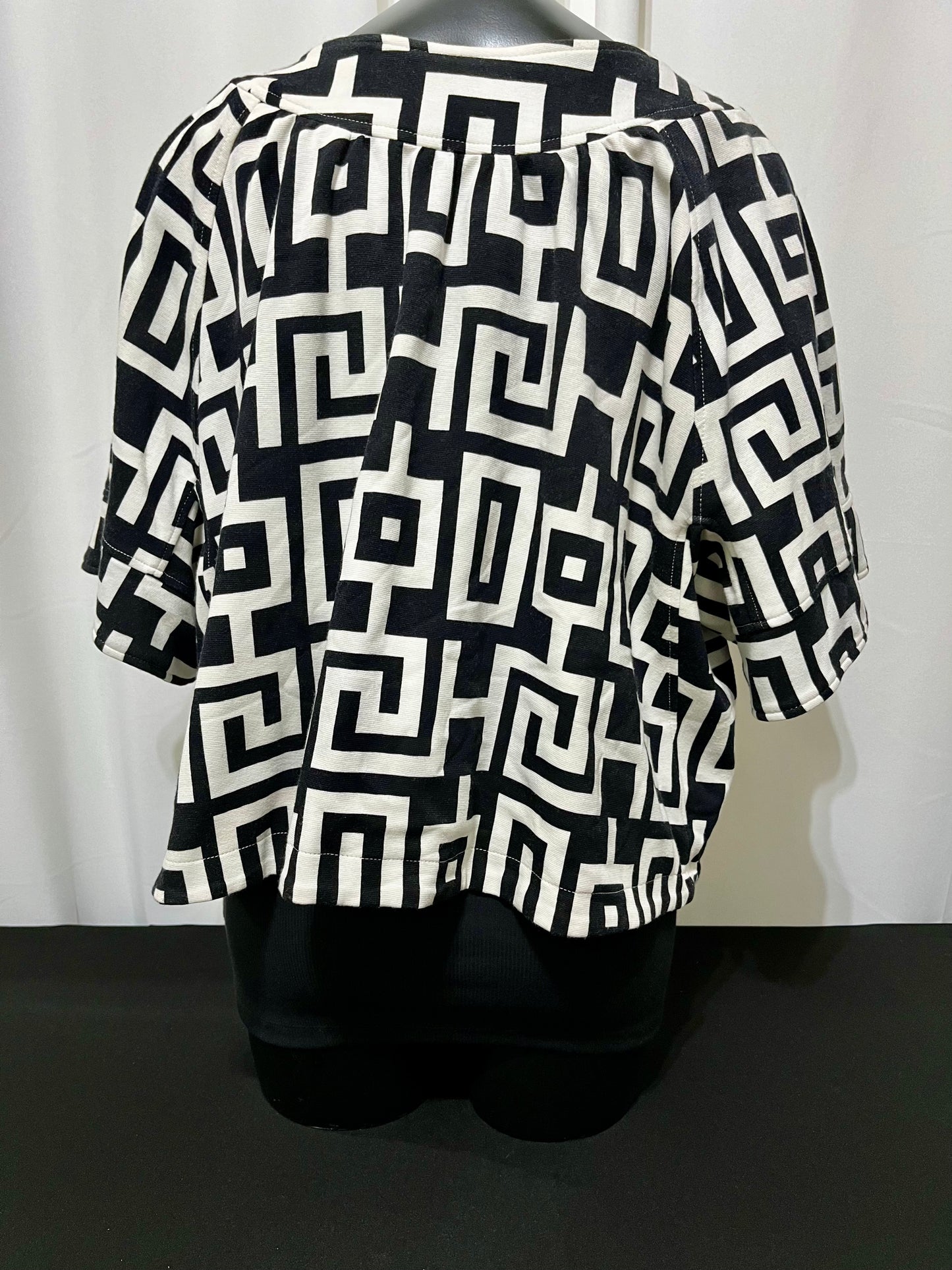 Black & White Jacket Top