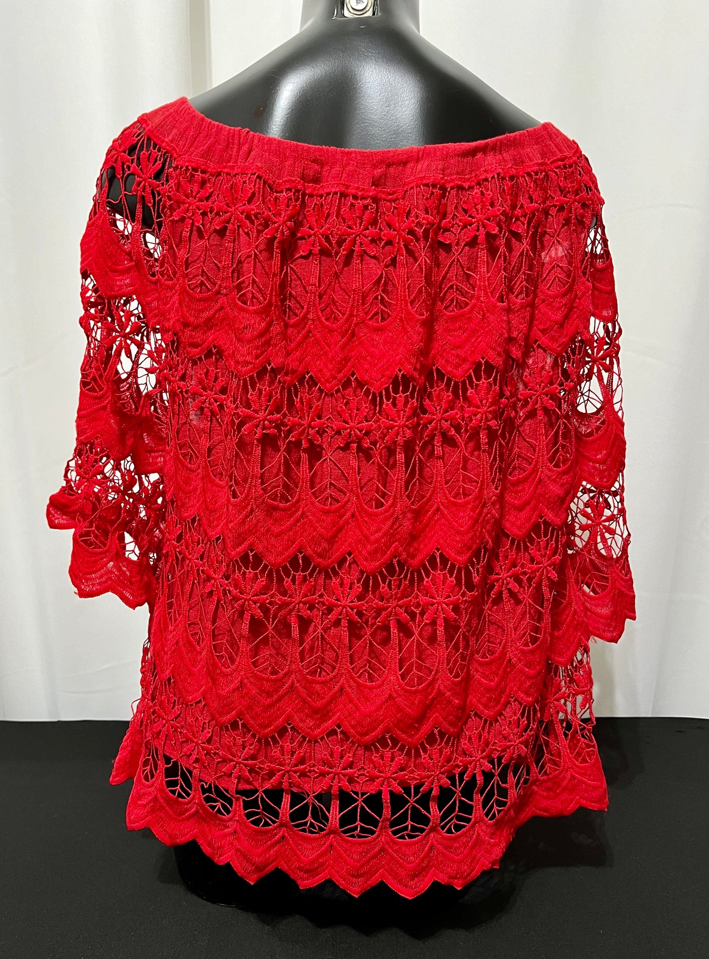 Red Lace Top