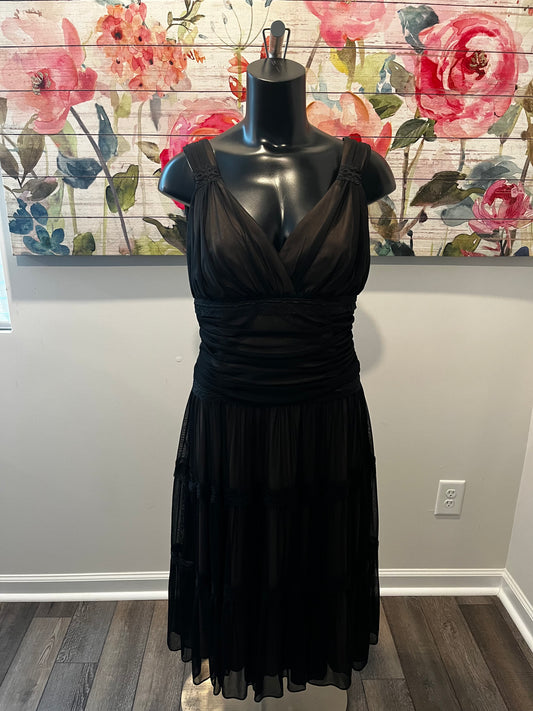 Francais Montreal Black Nude Dress