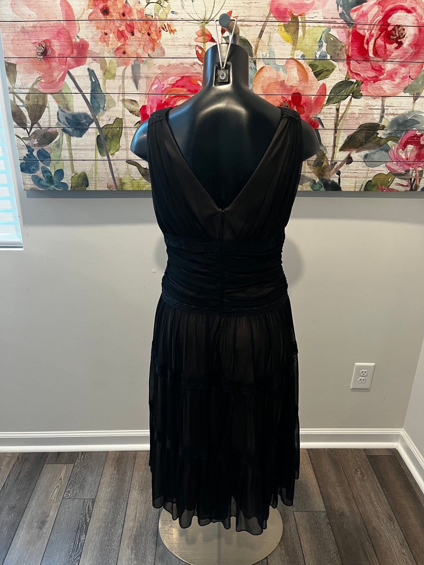 Francais Montreal Black Nude Dress