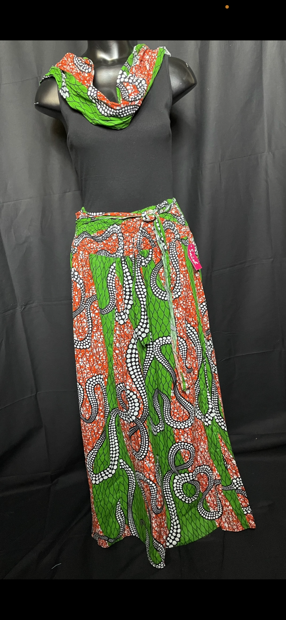 Green & Orange Skirt