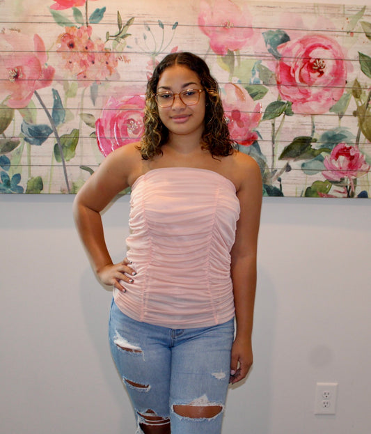 Soft Pink Halter Top
