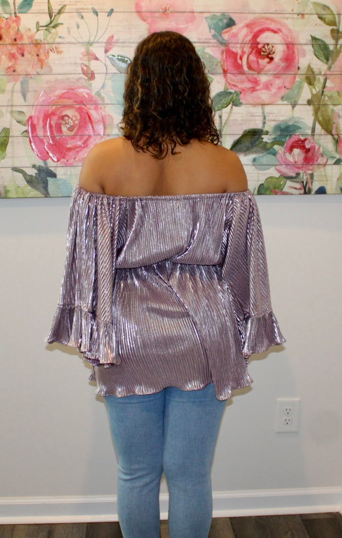 Lavender Flare Top