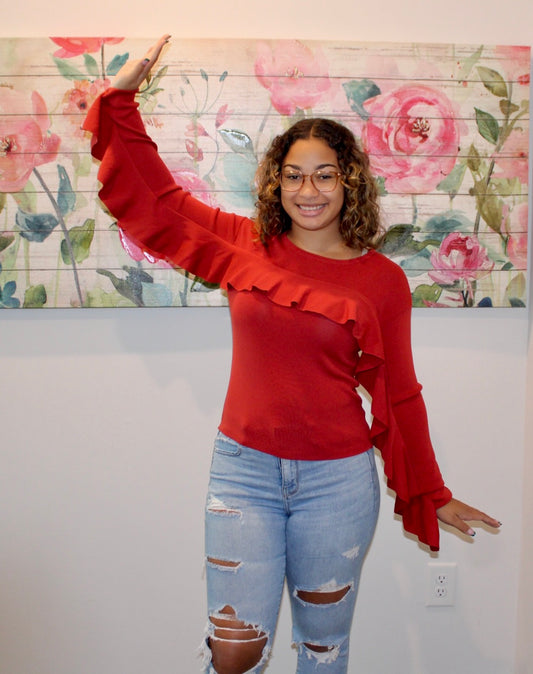 Rust Flare Top
