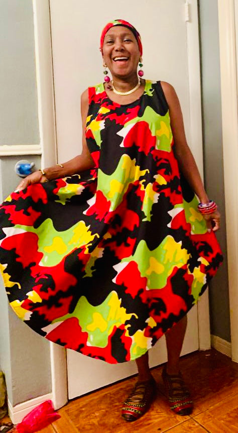 Asymmetrical Sleeveless Dresses - Red