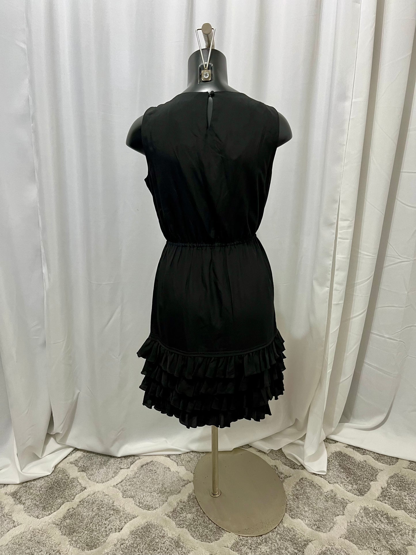 Black Ruffle Bottom Dress