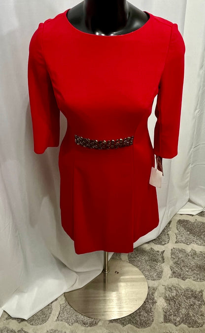 Jewel Middle Red Dress