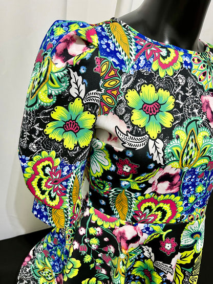 Multi Colored High Front Long Back Top