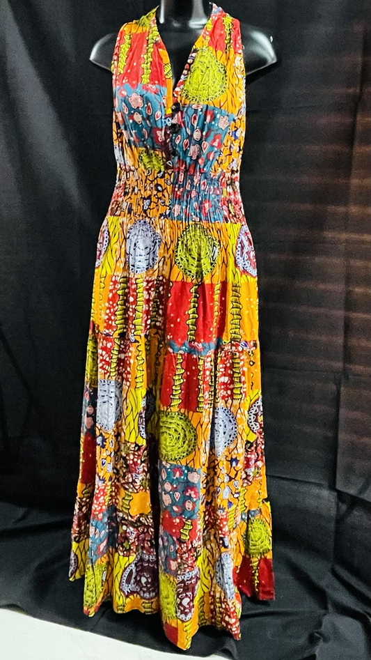 Multicolored Sleeveless Dress